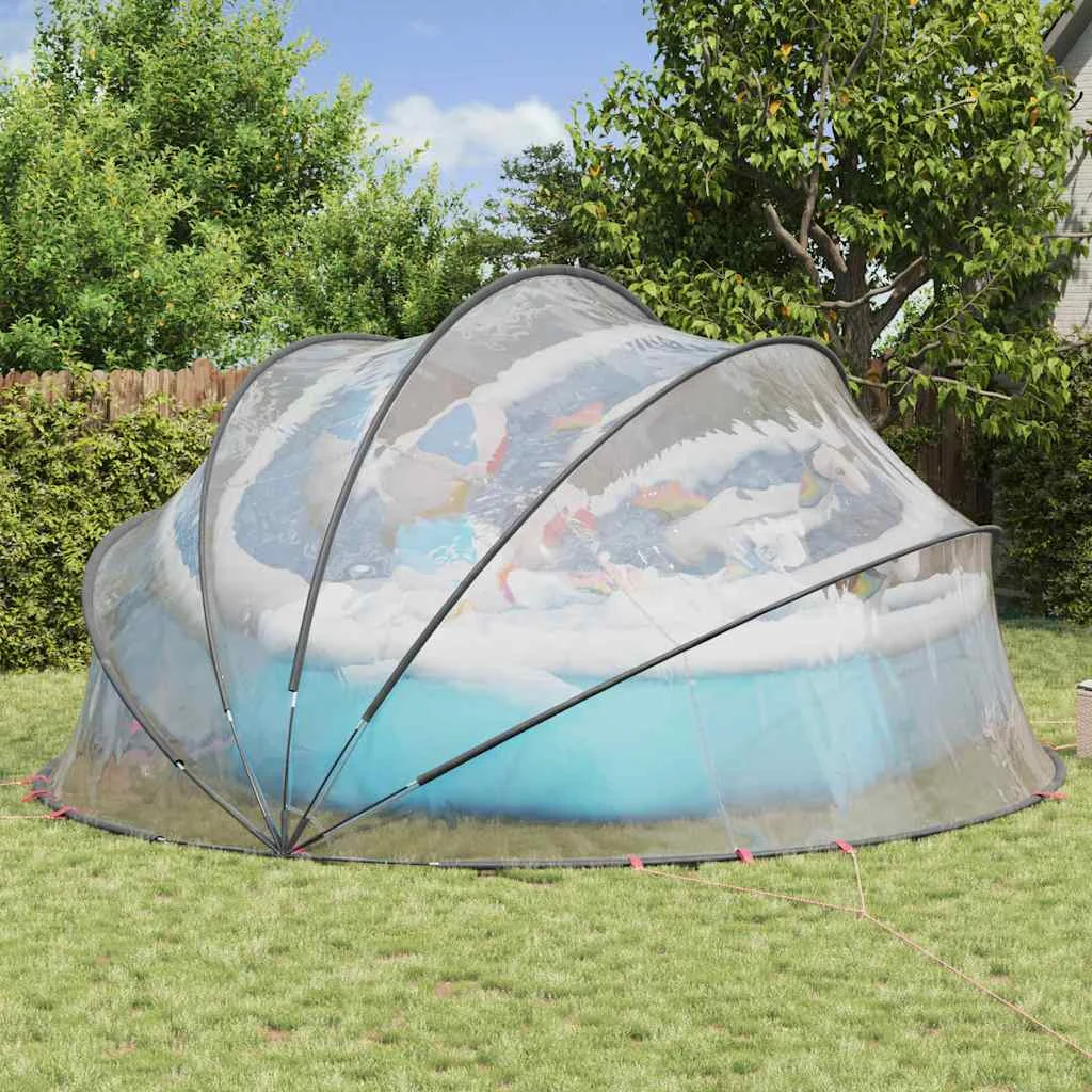 Medence kupola Átlátszó 546 x 516 x 250 cm PVC