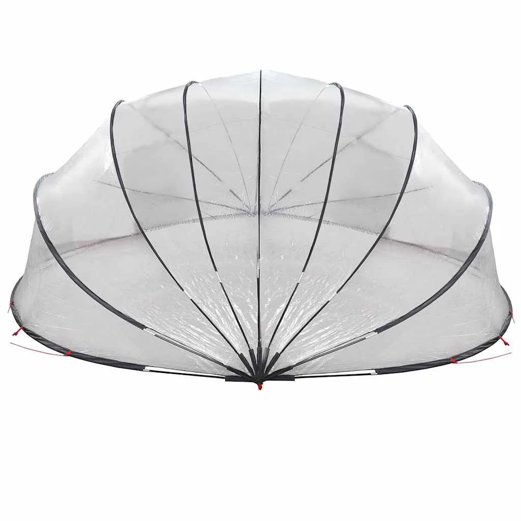 Medence kupola Átlátszó 592 x 590 x 275 cm PVC