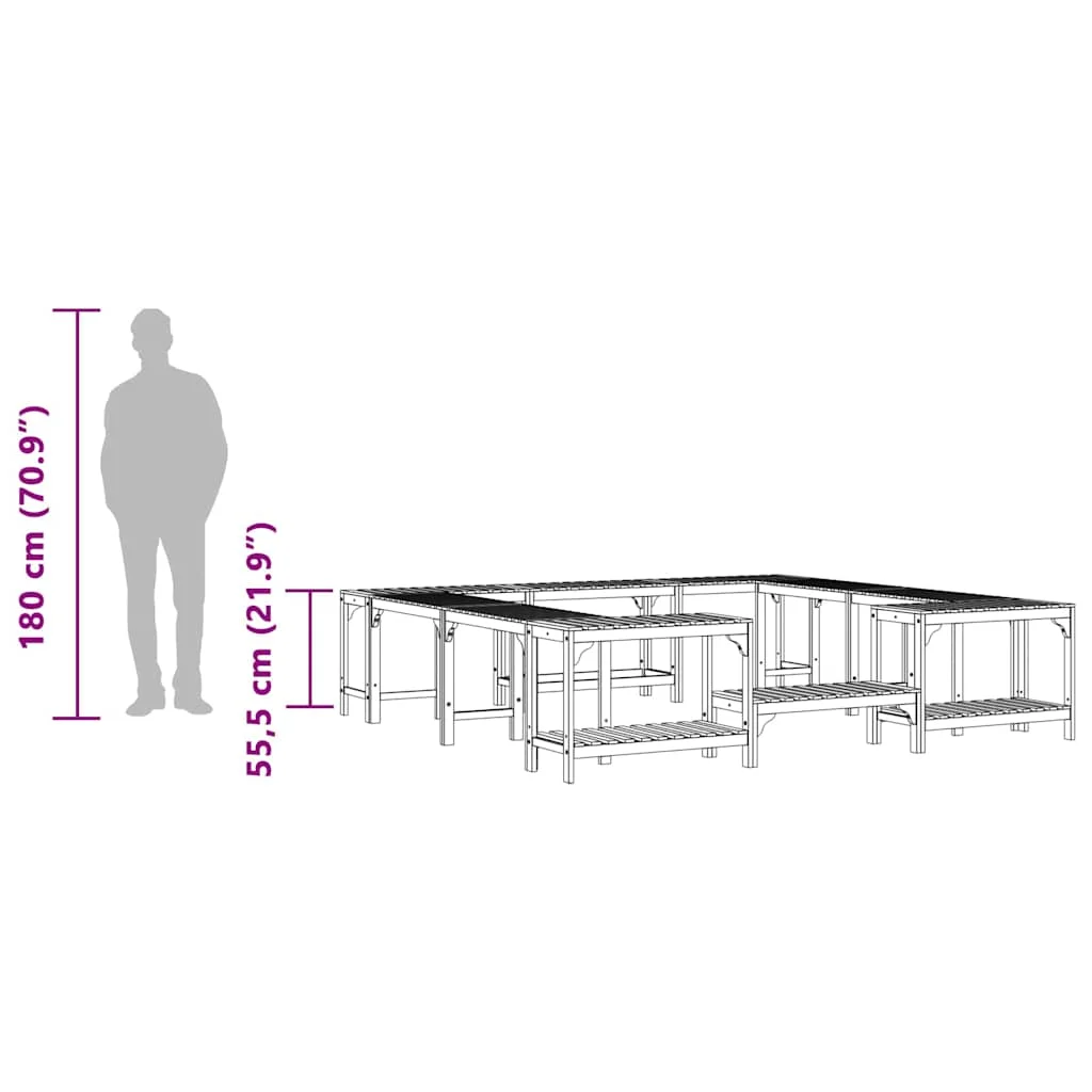 Jakuzzi Környezet Barna 230 x 230 cm