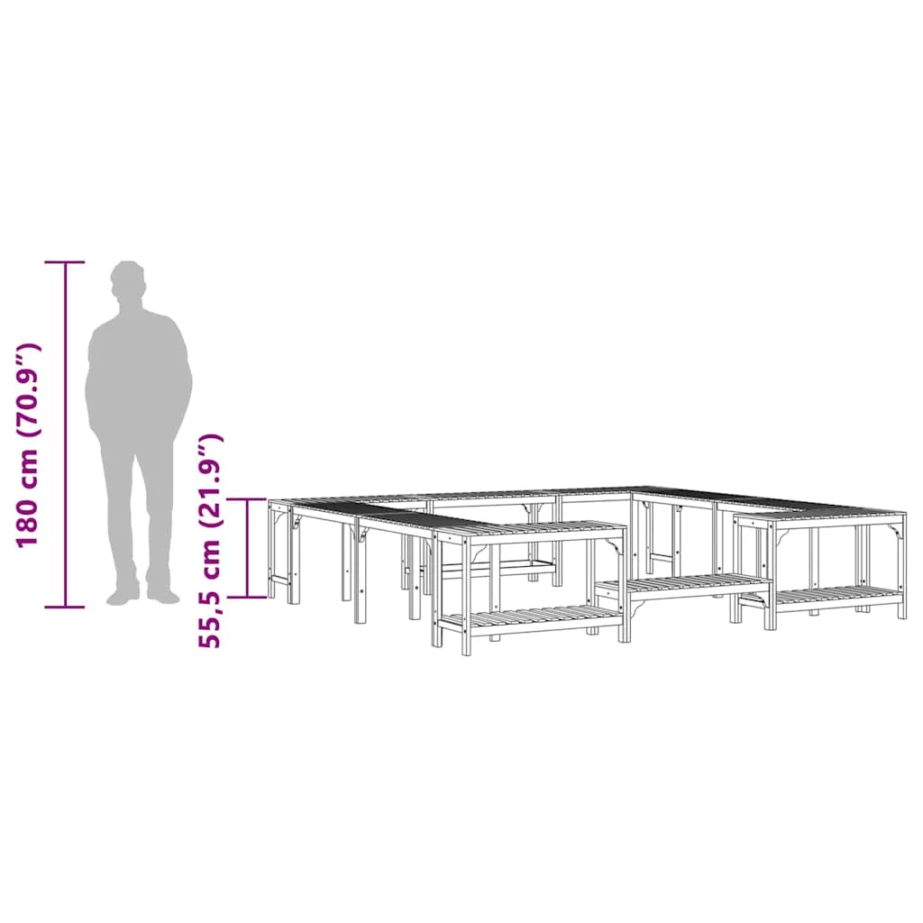 Jakuzzi Környezet Barna 250 x 250 cm
