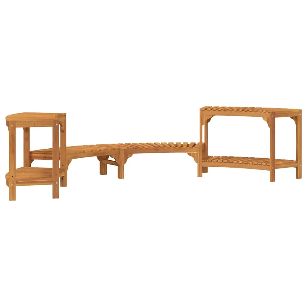 Gőzfürdő Környezet Félkör 272x120.5x55.5 cm Szilárd Akácfa