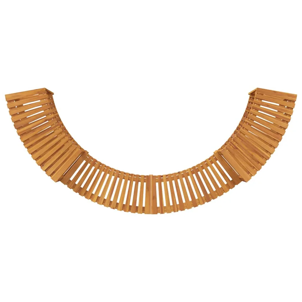 Gőzfürdő Környezet Félkör 272x120.5x55.5 cm Szilárd Akácfa