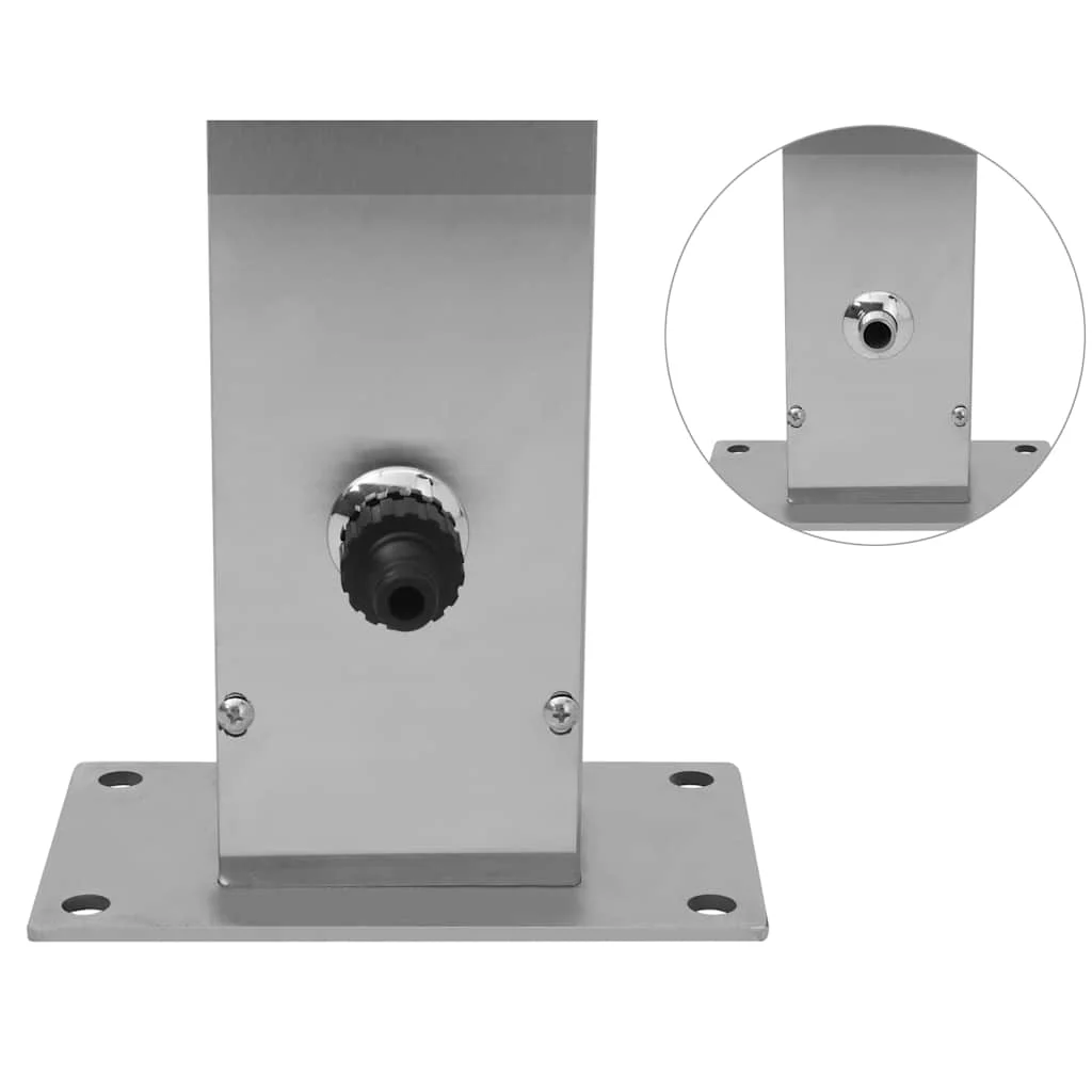 Egyenes rozsdamentes acél kültéri zuhany