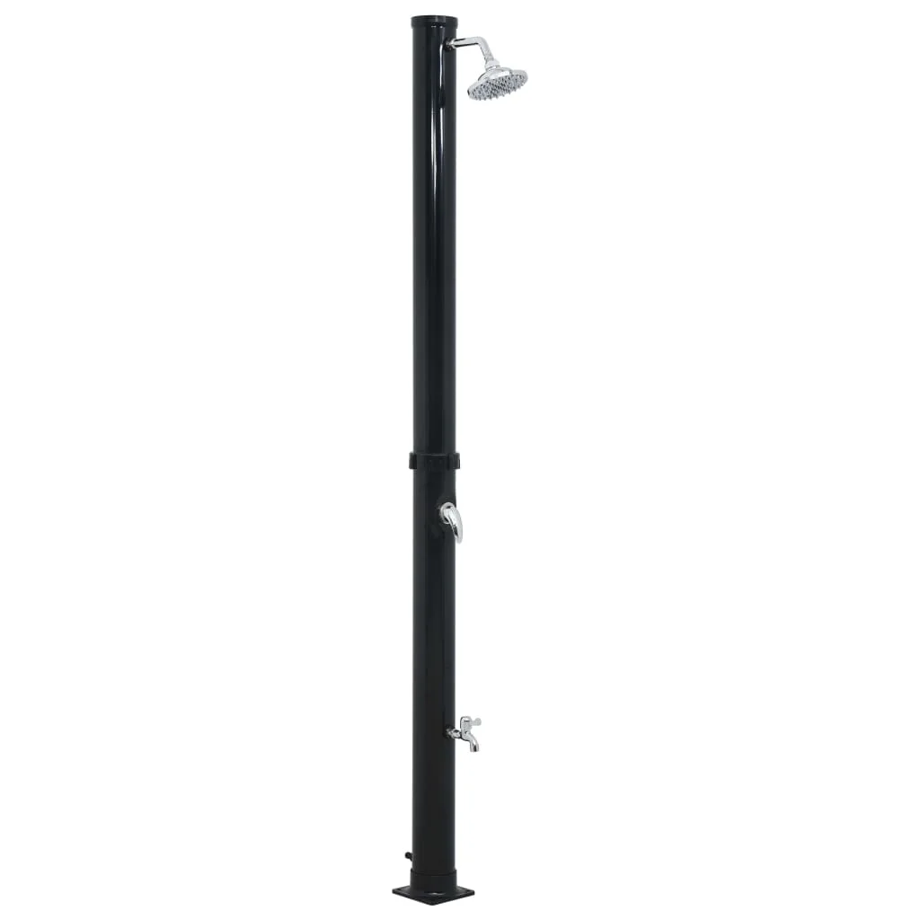 Fekete szolárzuhany 220 cm 20 L