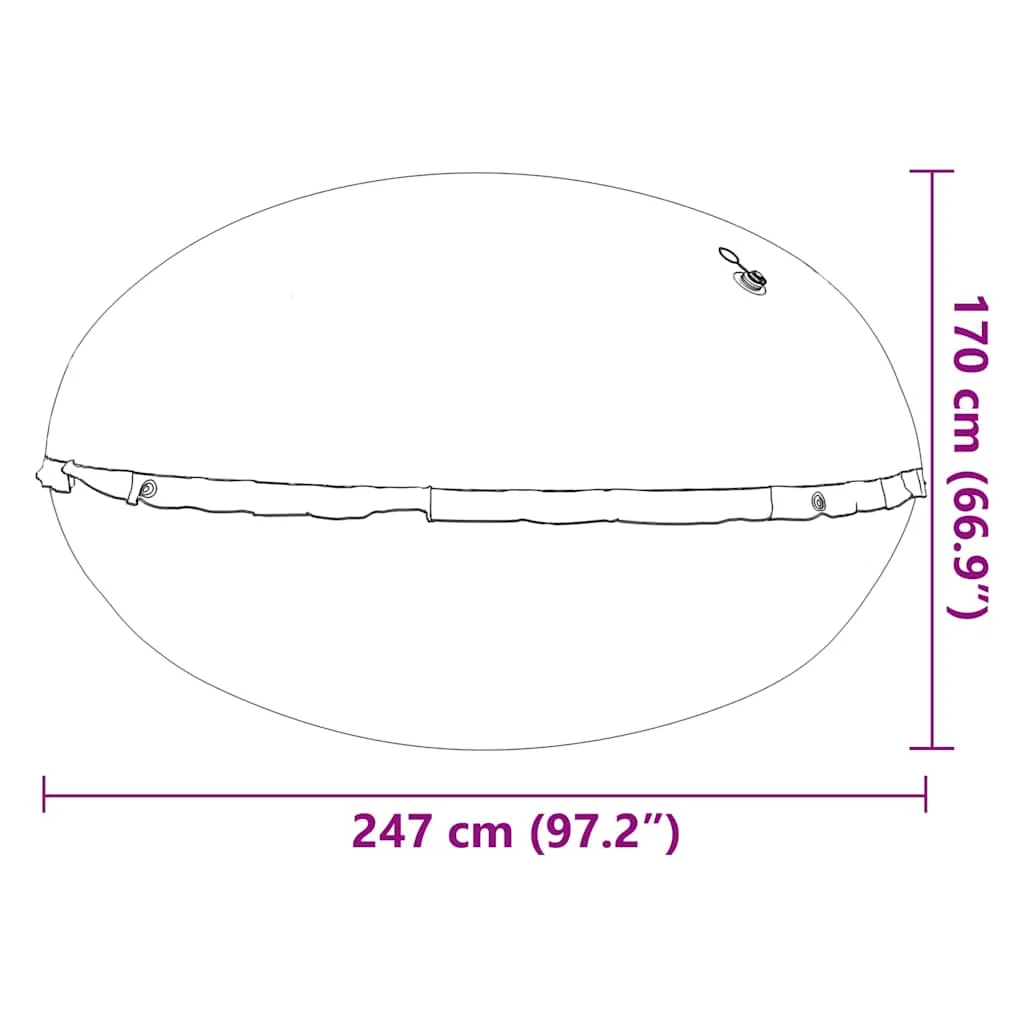Medencepárna felemelt medencéhez Kék Ø 300 cm PVC