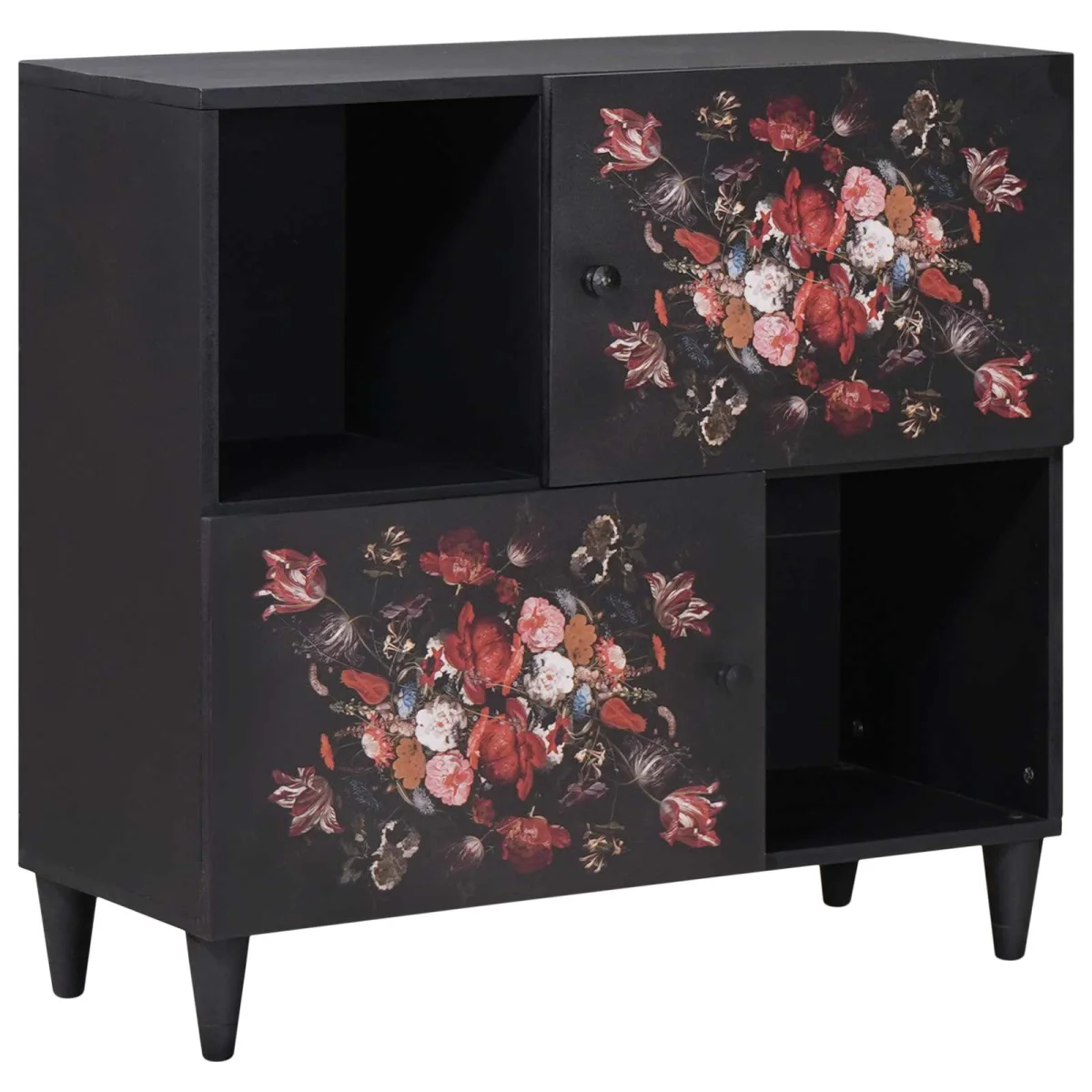 Tároló szekrények Sokszínű 80 x 33,5 x 75 cm Tömör Mangófát