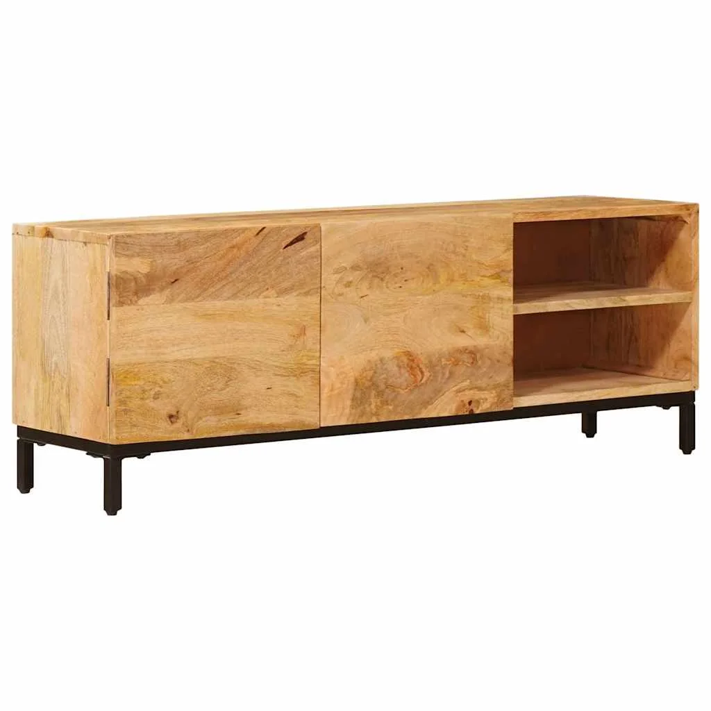 Tároló szekrények ajtóval Barna 110 x 30 x 40 cm Tömör Mangófát