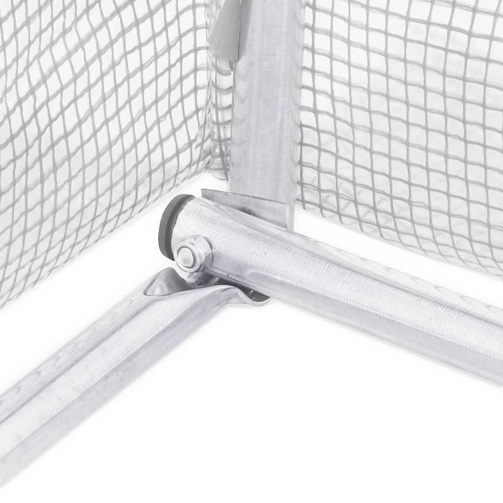 Fehér acélvázas melegház 12 m² 6 x 2 x 2 m