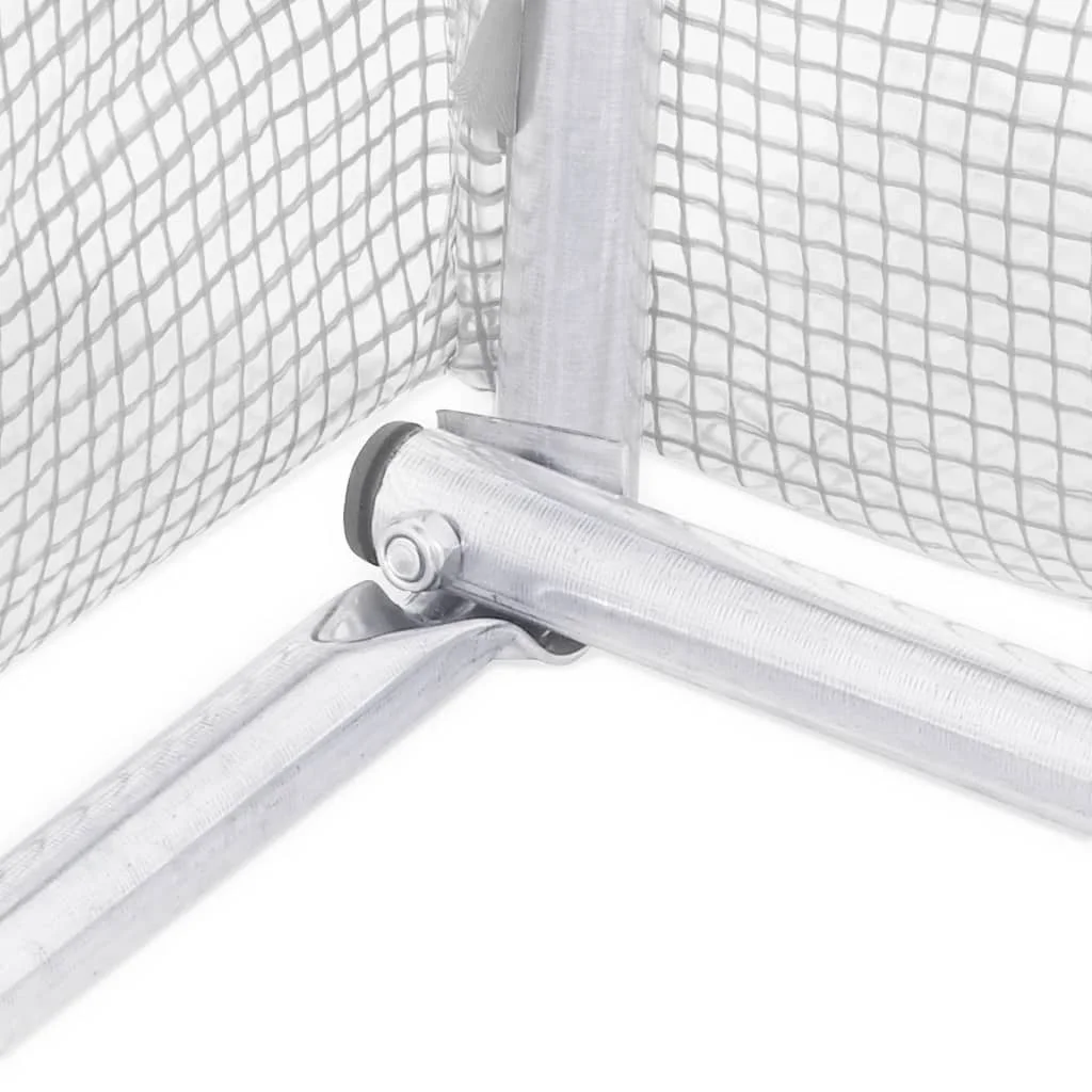 Fehér acélvázas melegház 16 m² 8 x 2 x 2 m