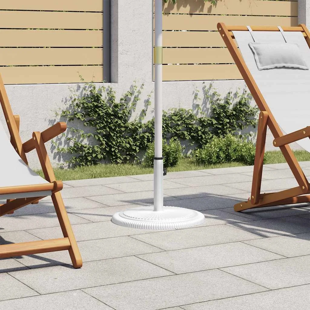 Fehér öntöttvas napernyőtalp 45 x 45 x 30 cm