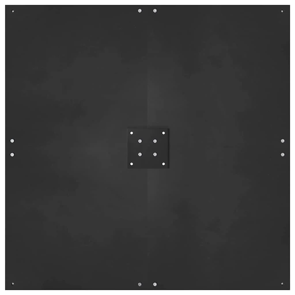 Napernyőtalp Fekete 100 x 100 x 4 cm Acél