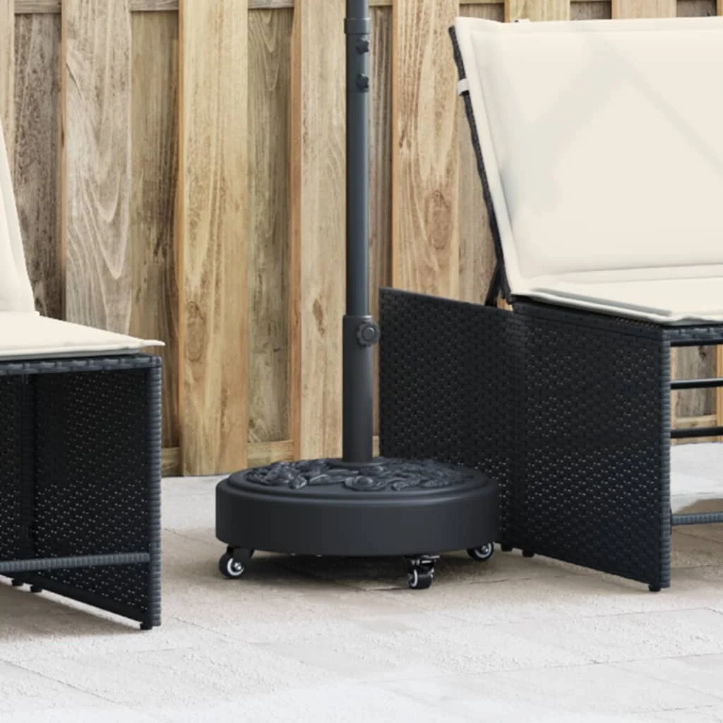 Görgős kerek napernyőtalp rúdhoz Ø38 / 48 mm 27 kg