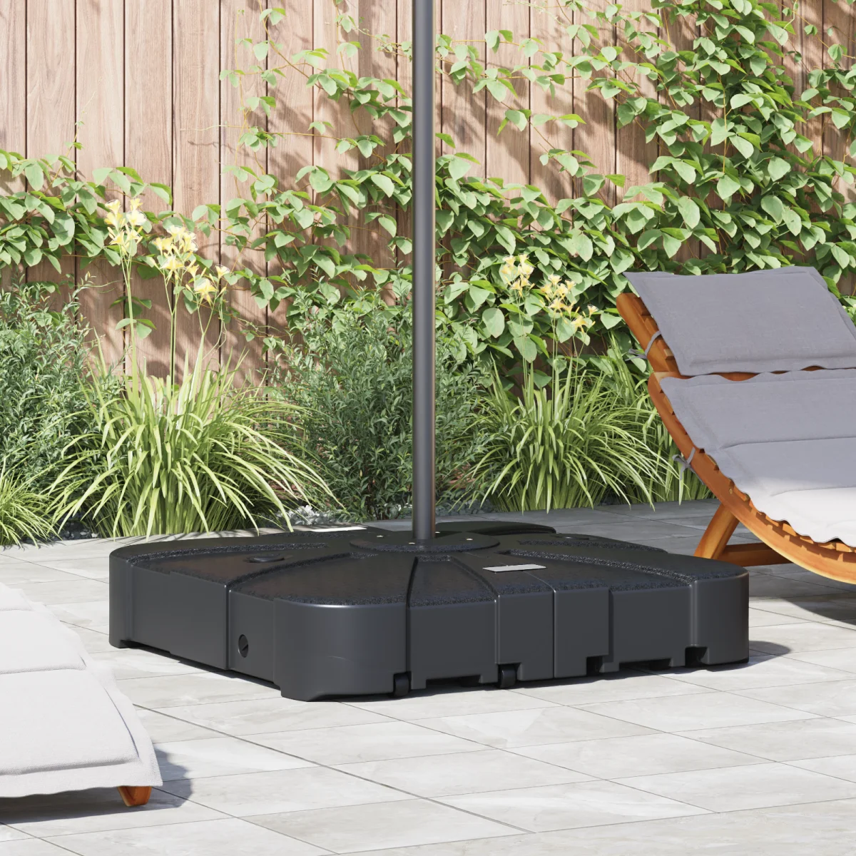 2 Darab Konzolos Napernyő Alap Szett - 150 kg Homok vagy 113 kg Víz