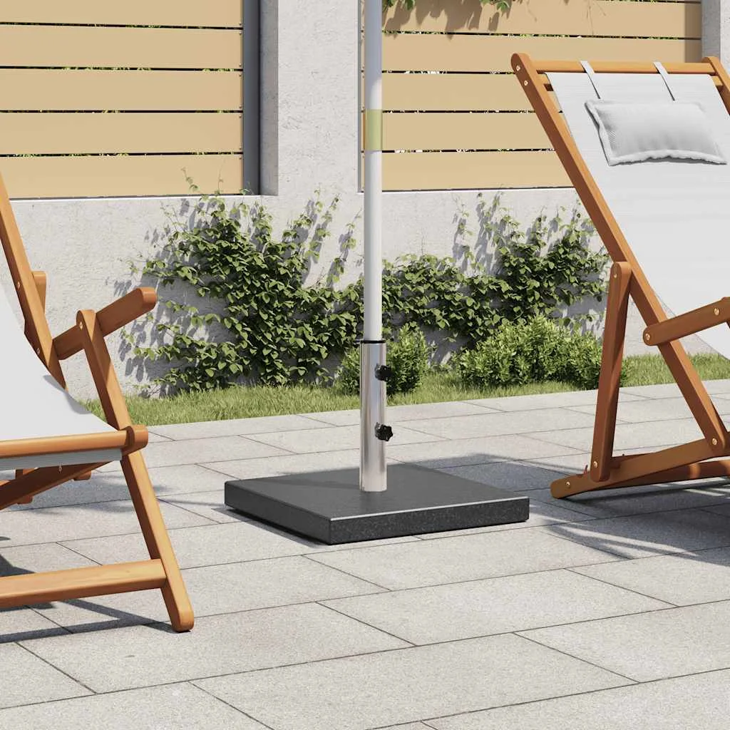 Négyzet alakú fekete gránit napernyőtalp 28,5 kg