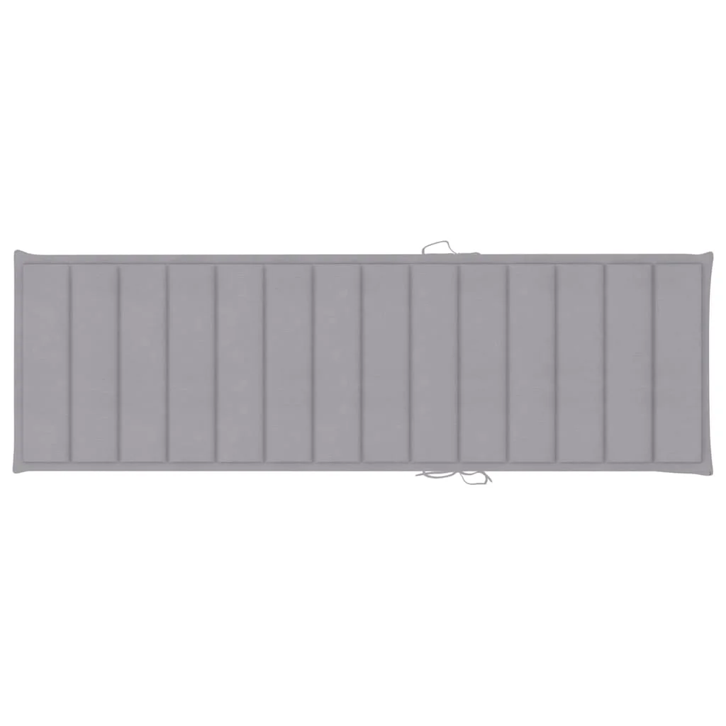 Impregnált fenyőfa napozóágy szürke párnával