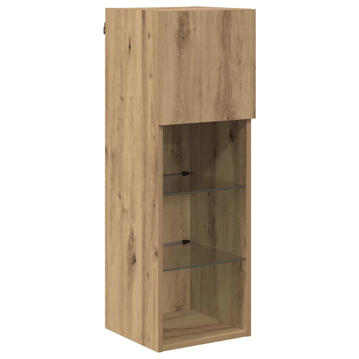 TV Fali Szekrények 4 pcs Fekete tölgy 40 x 30 x 30 cm Faanyag