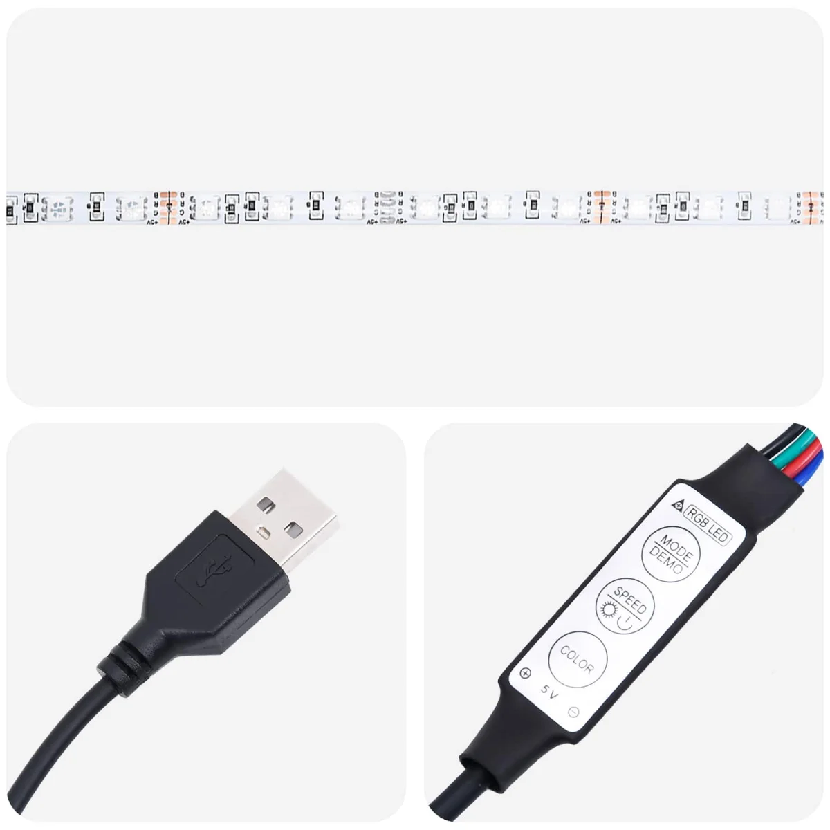 TV szekrény LED -es lámpákkal fiókkal 8 pcs Fekete tölgy Üveg