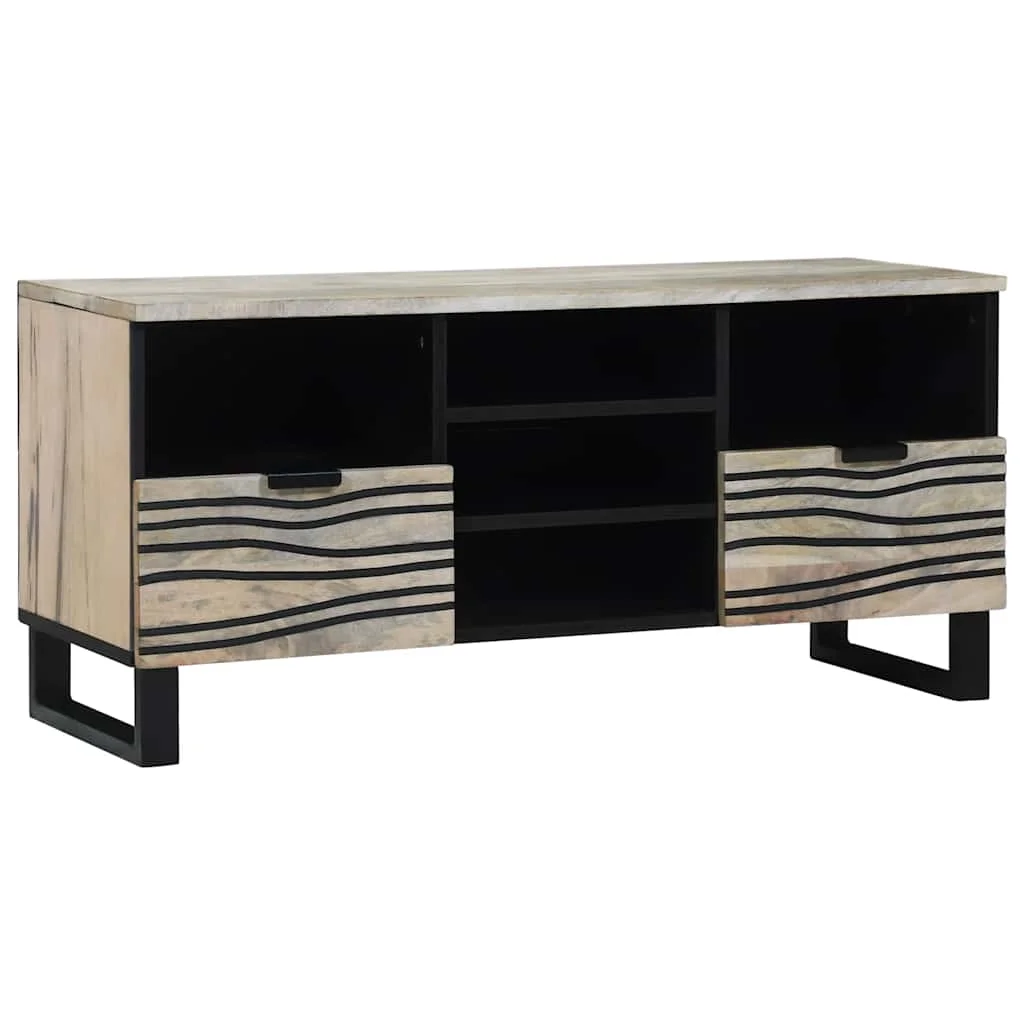 TV egységek fiókkal Fehér 100 x 33 x 46 cm Faanyag