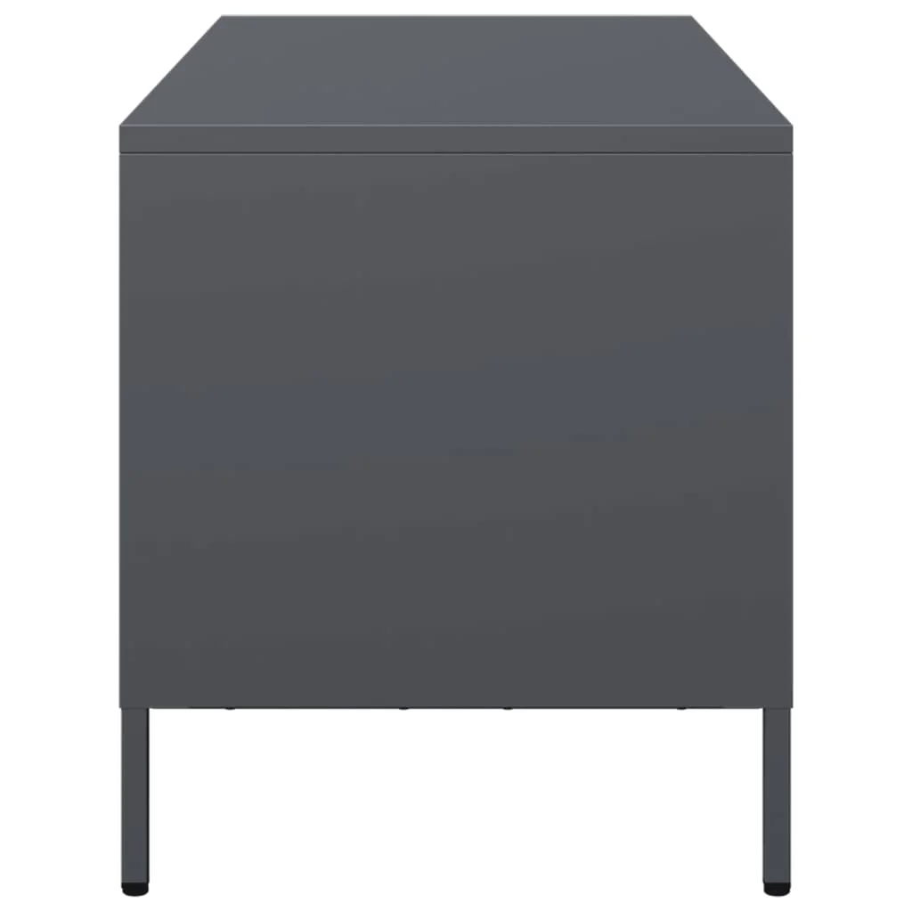Antracit hidegen hengerelt acél TV-szekrény 101,5x39x43,5 cm