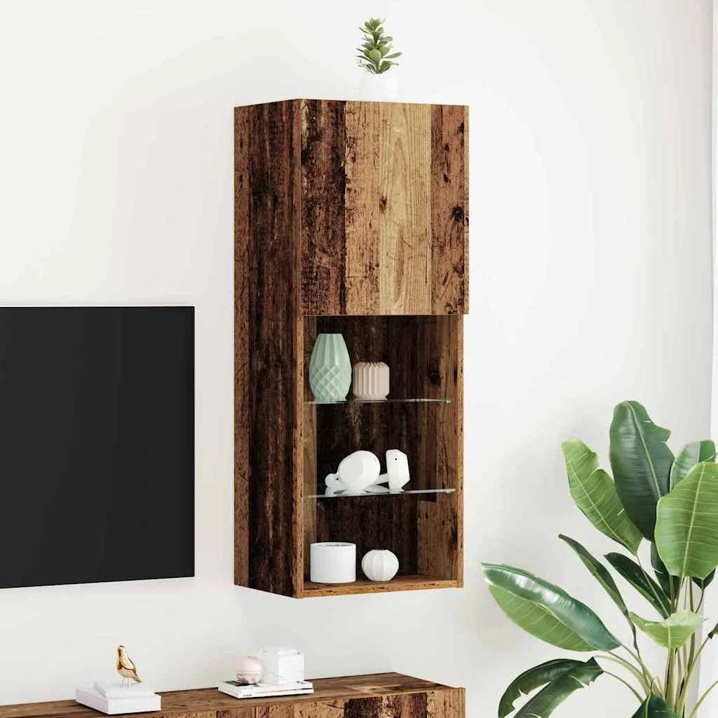 TV szekrény garnitúra Öreg fa 40,5 x 30 x 102 cm Faanyag
