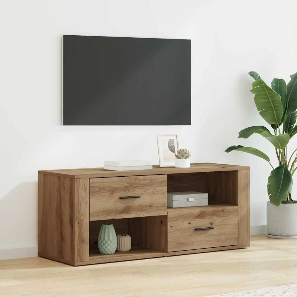 TV szekrény fiókkal Artisan tölgy 100 x 35 x 40 cm Faanyag