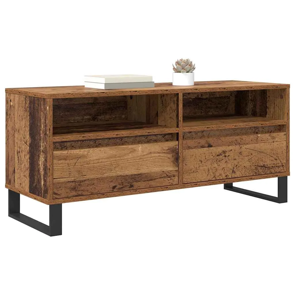 TV szekrény Öreg fa 100 x 34,5 x 44,5 cm Műszaki fa és vas