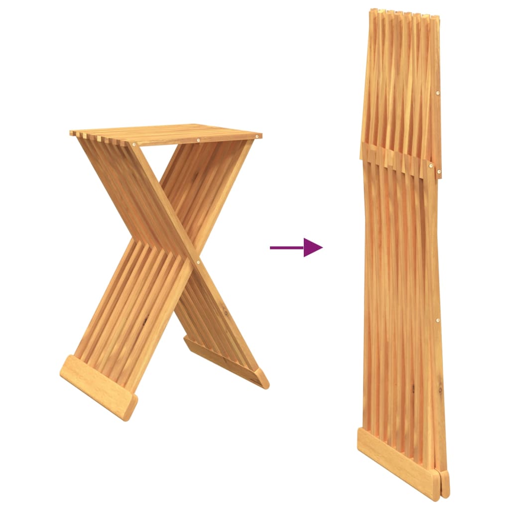 Tömör tíkfa összecsukható szék 40 x 32,5 x 70 cm