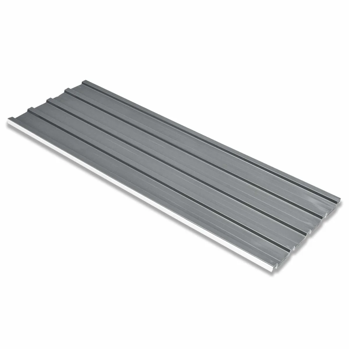 Tetőpanel 12 pcs Szürke 129 x 45 cm Horganyzott acél