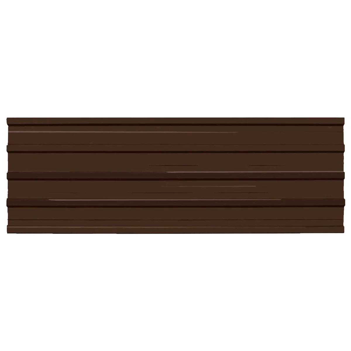 Tetőpanel 12 pcs Barna 129 x 45 cm Horganyzott acél