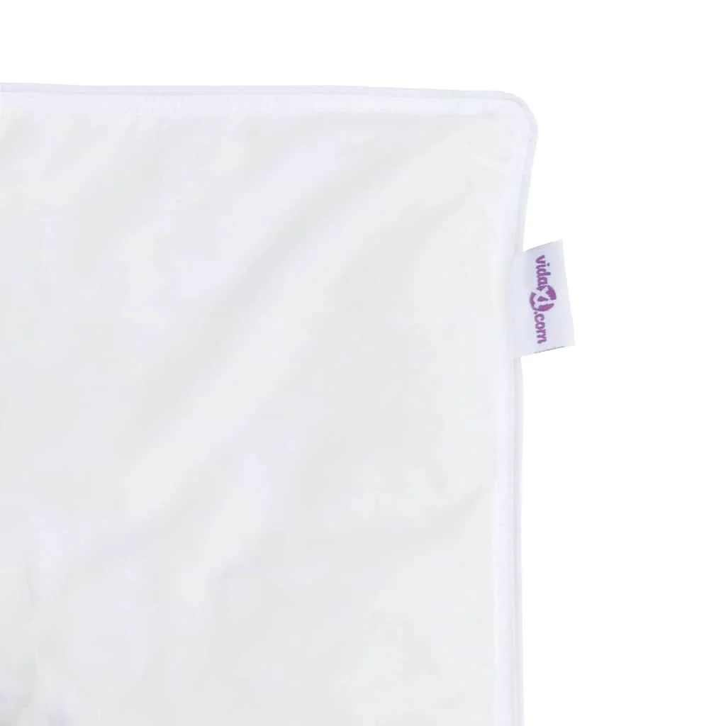 Paplan Egyéb párnával 2 pcs Fehér 135 x 220 cm Pehely