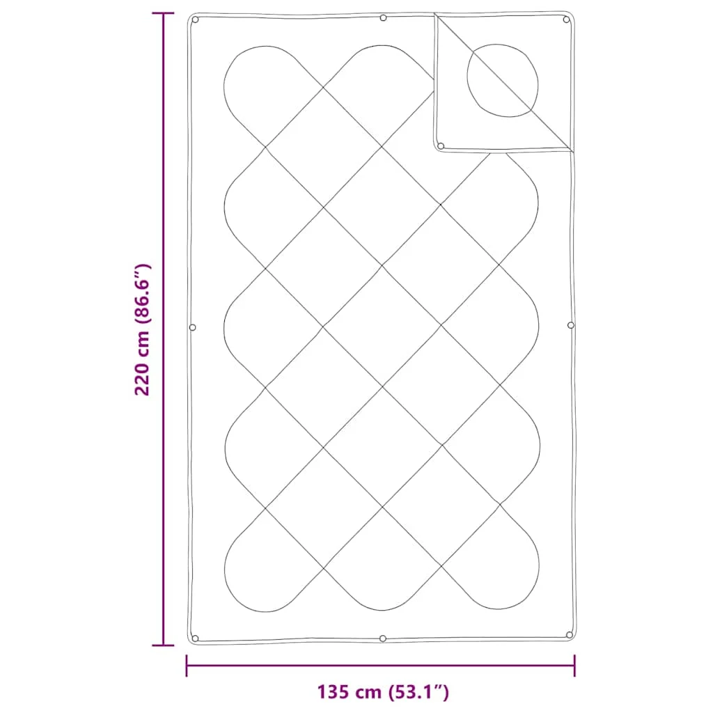 Paplan párnával 2 pcs Fehér 135 x 220 cm Mikroszálas