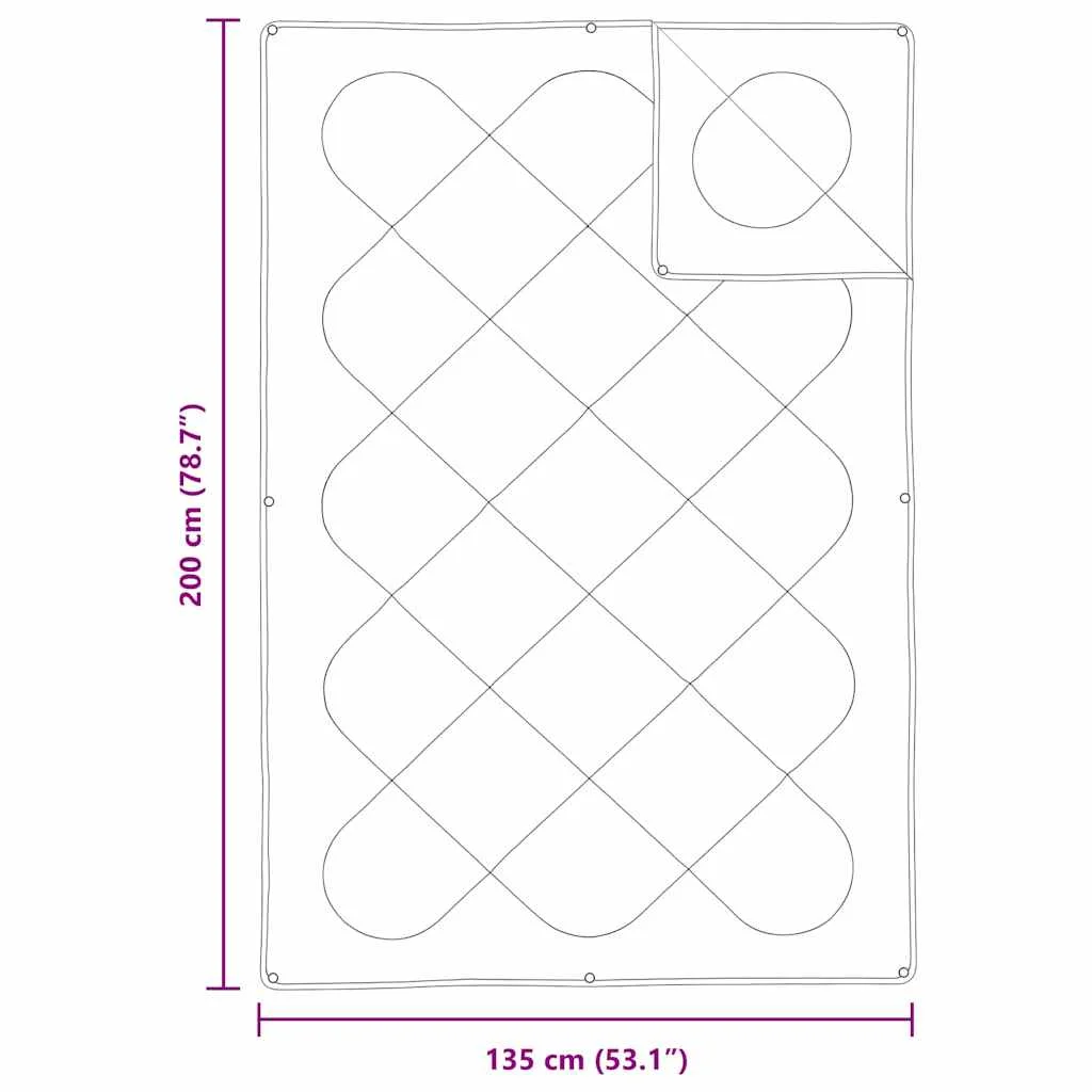 Paplan párnával 2 pcs Fehér 135 x 200 cm Mikroszálas