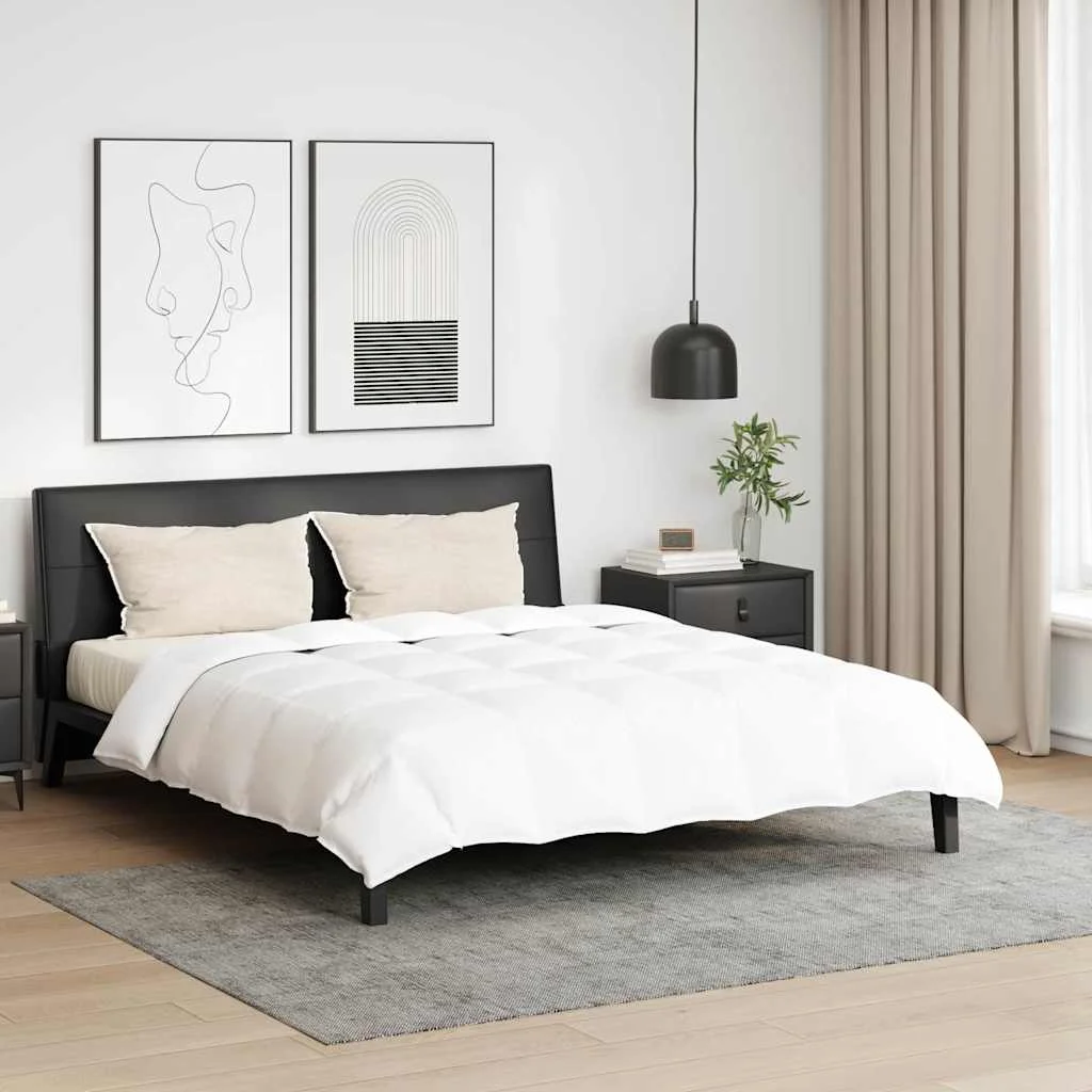 Paplan párnával 3 pcs Fehér 200 x 220 cm Pehely