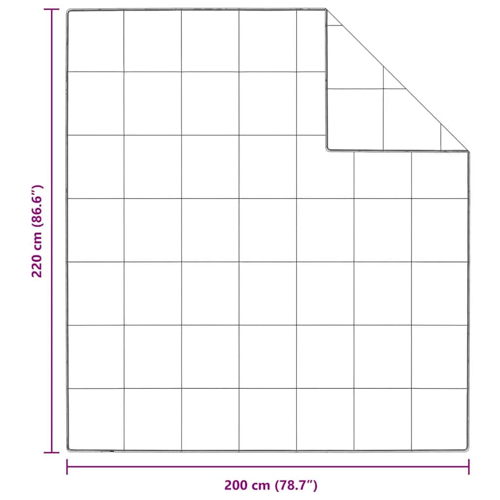 Paplan Egyéb 3 pcs Fehér 200 x 220 cm Pehely