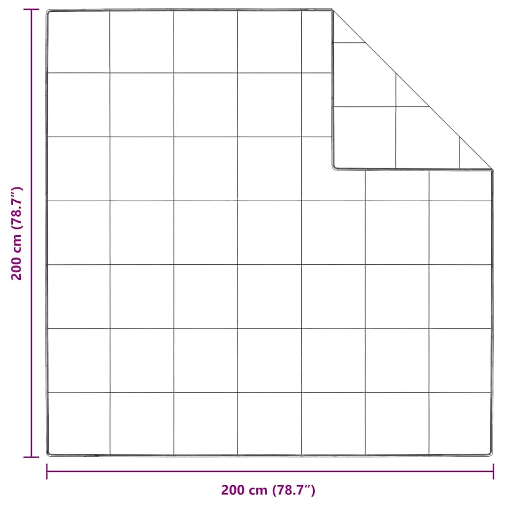 Paplan Egyéb párnával 3 pcs Fehér 200 x 200 cm Pehely