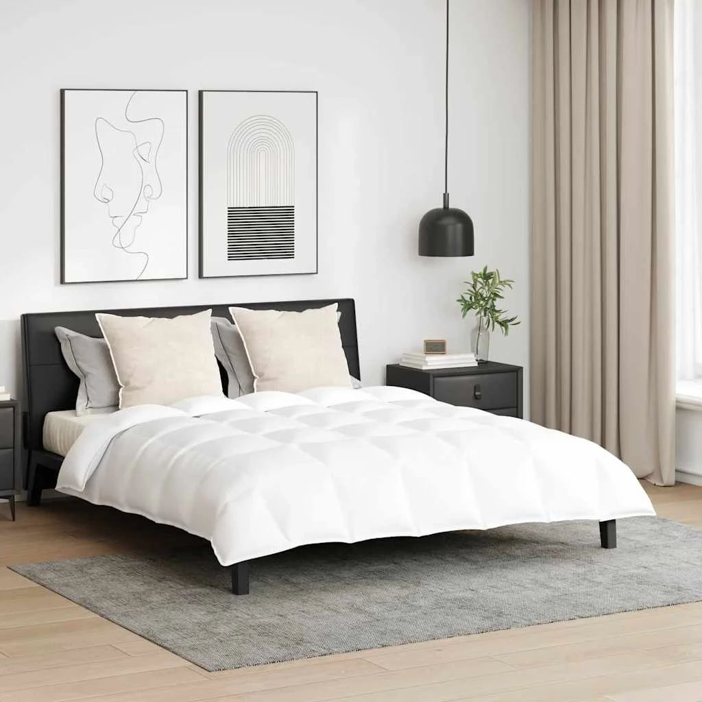 Paplan Egyéb párnával 3 pcs Fehér 240 x 220 cm Pehely