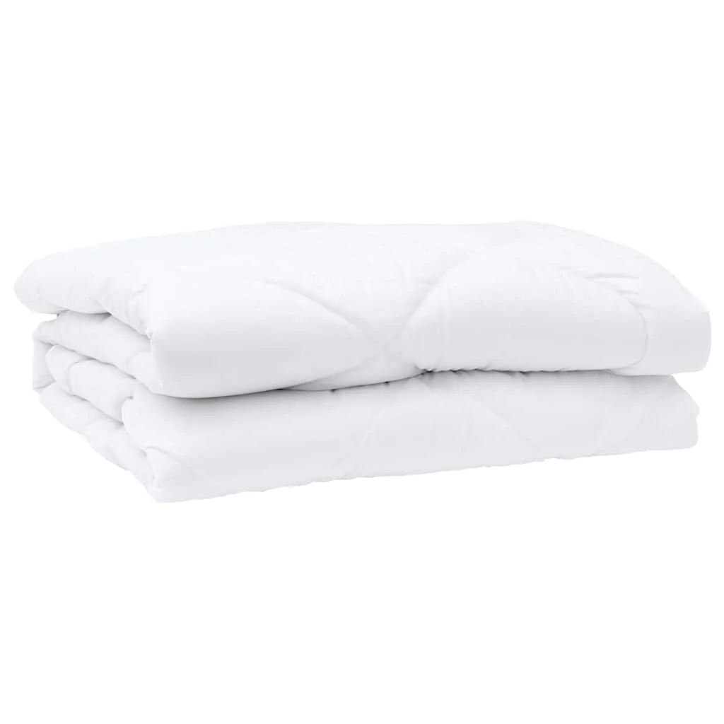 Takaró párnákkal Argyle párnával 3 pcs Fehér 200 x 220 cm Mikroszálas