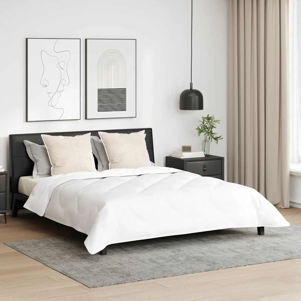 Paplan Egyéb párnával 3 pcs Fehér 200 x 200 cm Mikroszálas