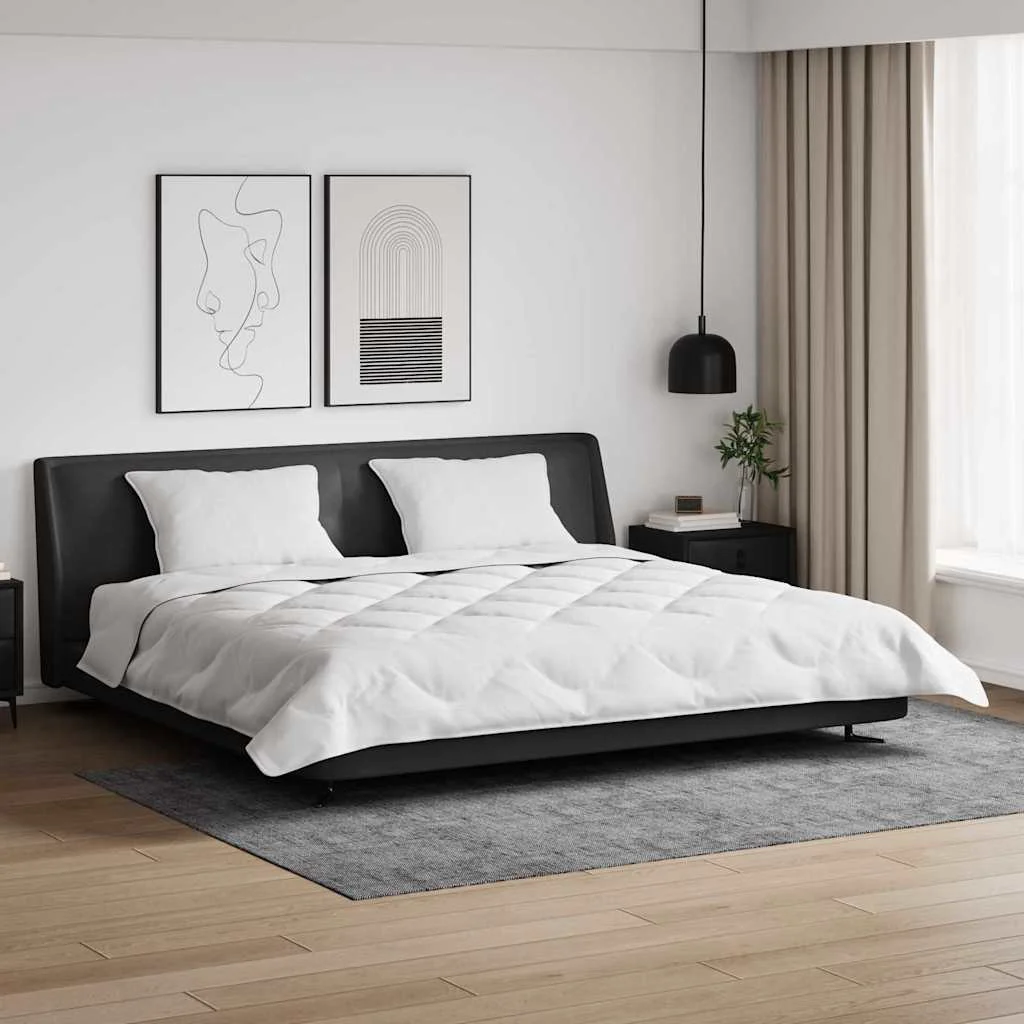 Takaró párnákkal párnával 3 pcs Fehér Mikroszálas és Pehelytoll