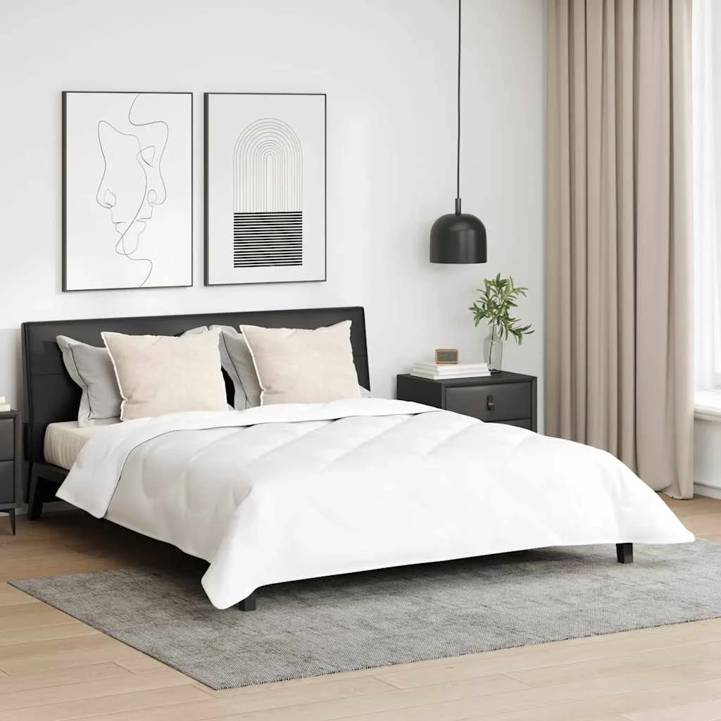 Paplan Egyéb párnával 3 pcs Fehér 240 x 220 cm Mikroszálas