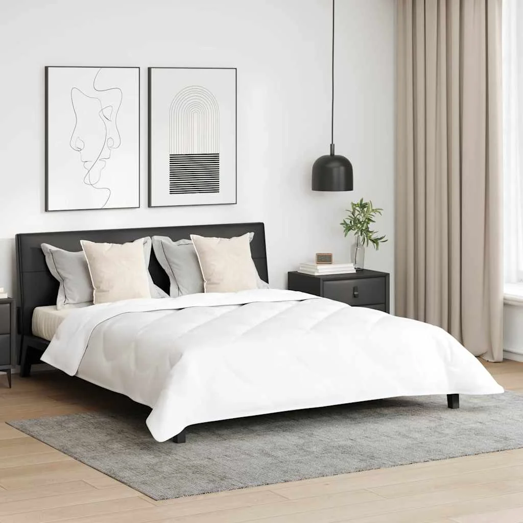 Paplan Egyéb párnával 3 pcs Fehér 240 x 220 cm Mikroszálas