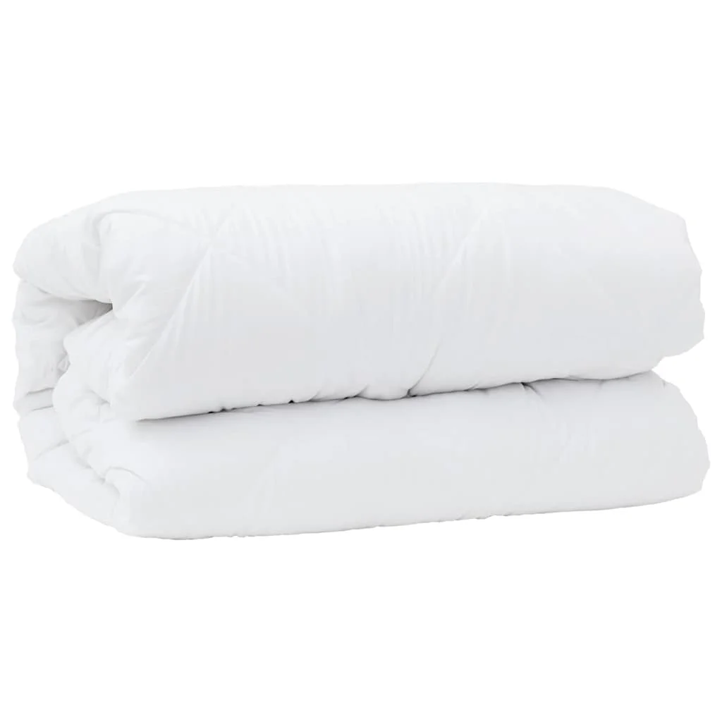 Paplan Egyéb párnával 3 pcs Fehér 240 x 220 cm Mikroszálas