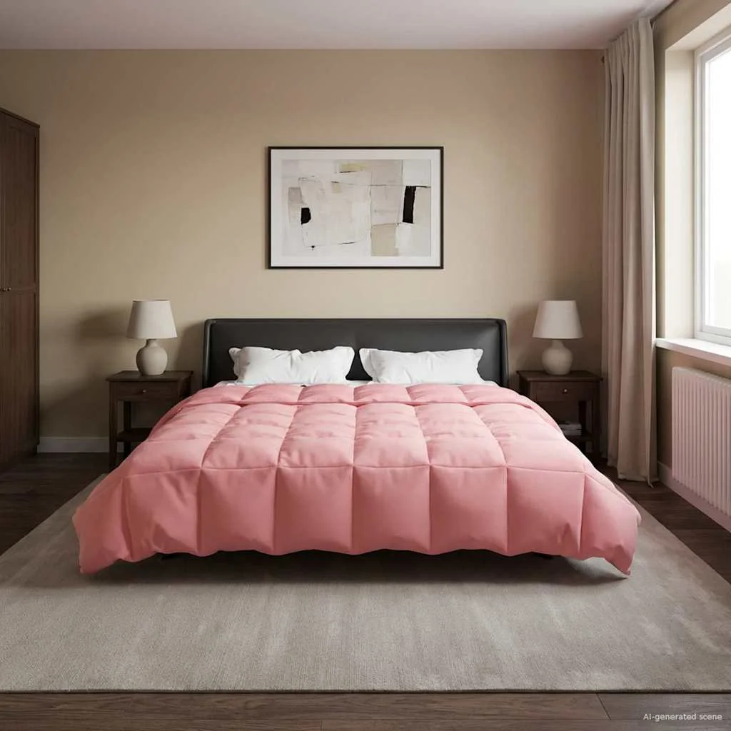 Téli takaró Sövényes Rózsaszín 200 x 240 cm Mikroszál