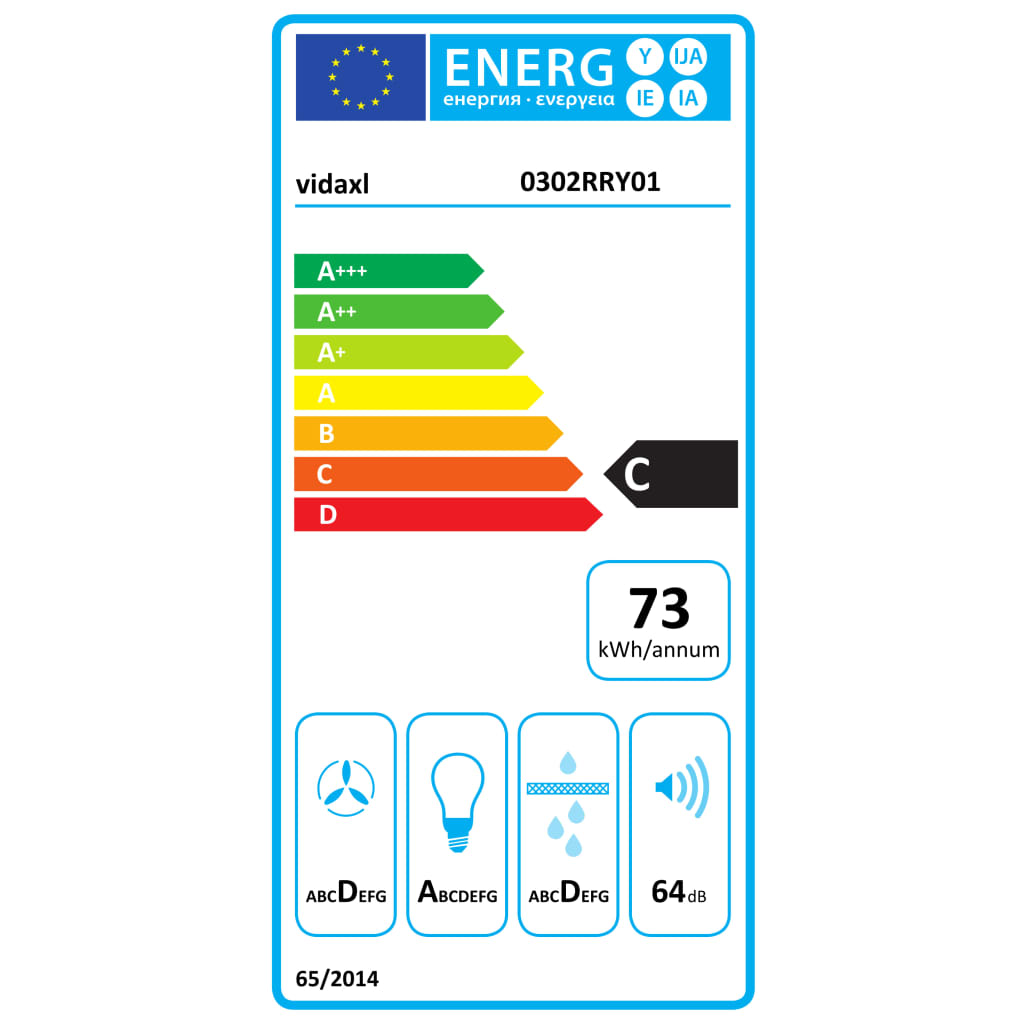 érintős LED-es sziget páraelszívó LCD-kijelzővel 756 m³/óra