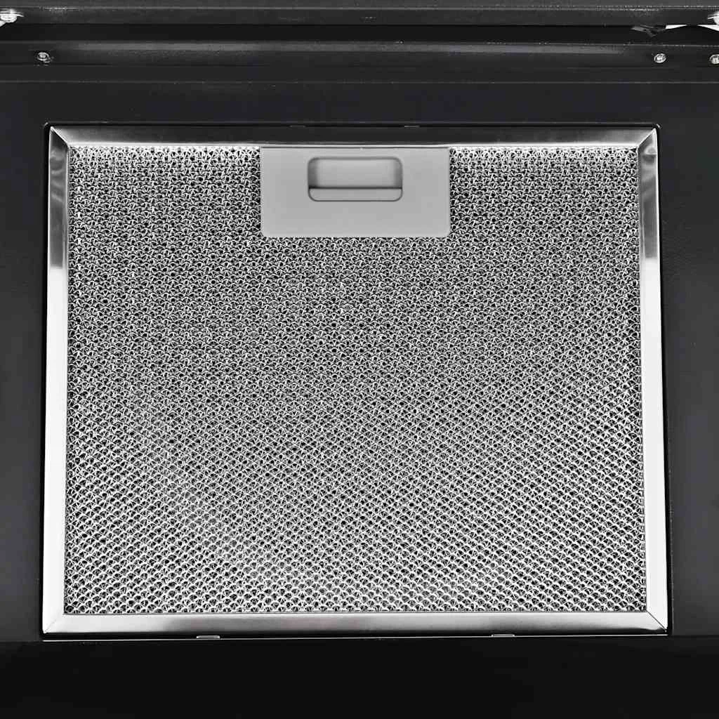 Fekete rozsdamentes acél fali páraelszívó 756 m³/h 90 cm