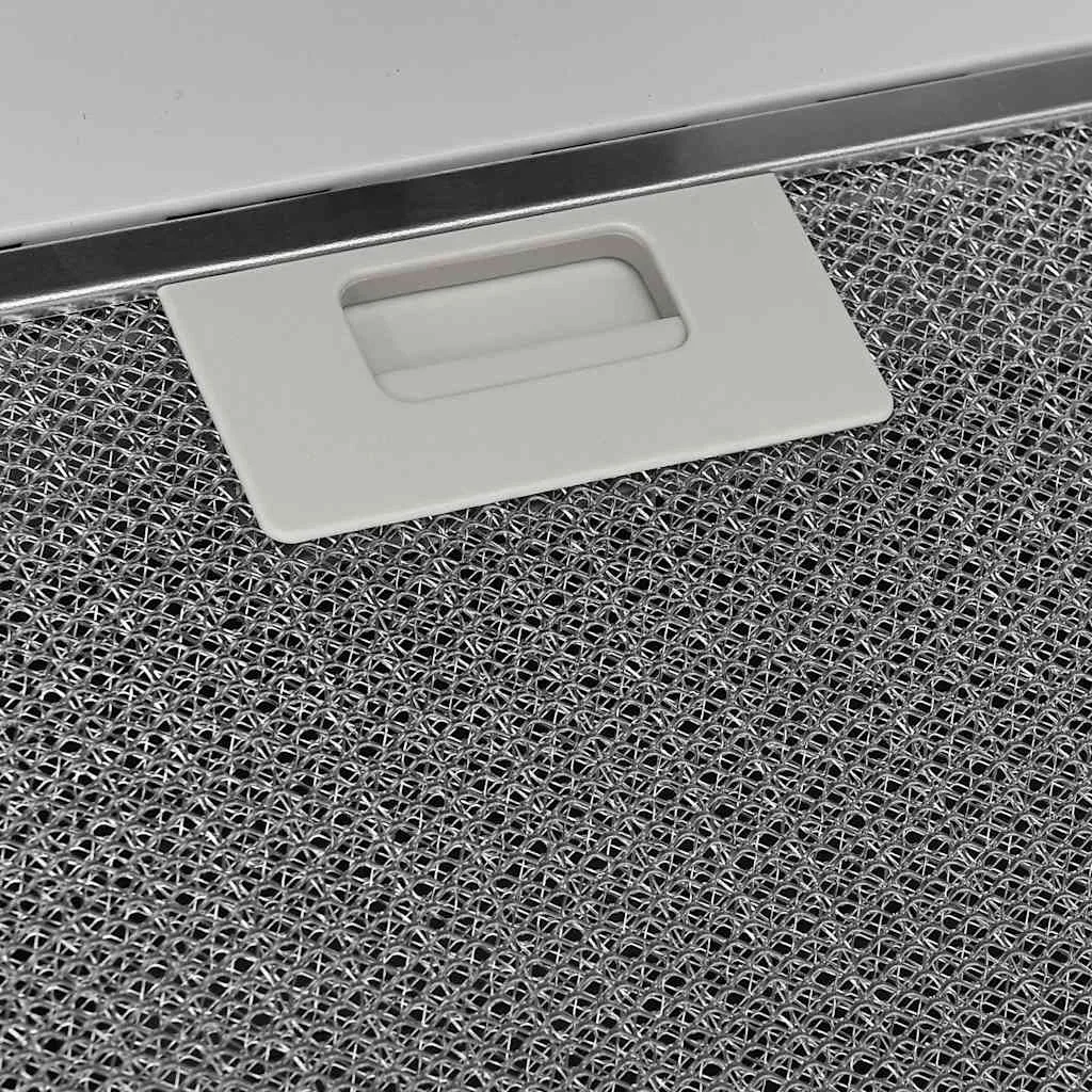 Fehér acél és edzett üveg fali páraelszívó 60 cm