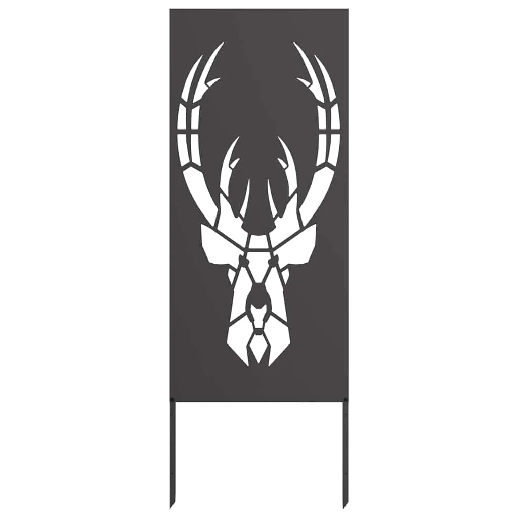 Kerti dekoratív panel Fekete 50 x 140 cm Hidegen hengerelt acél
