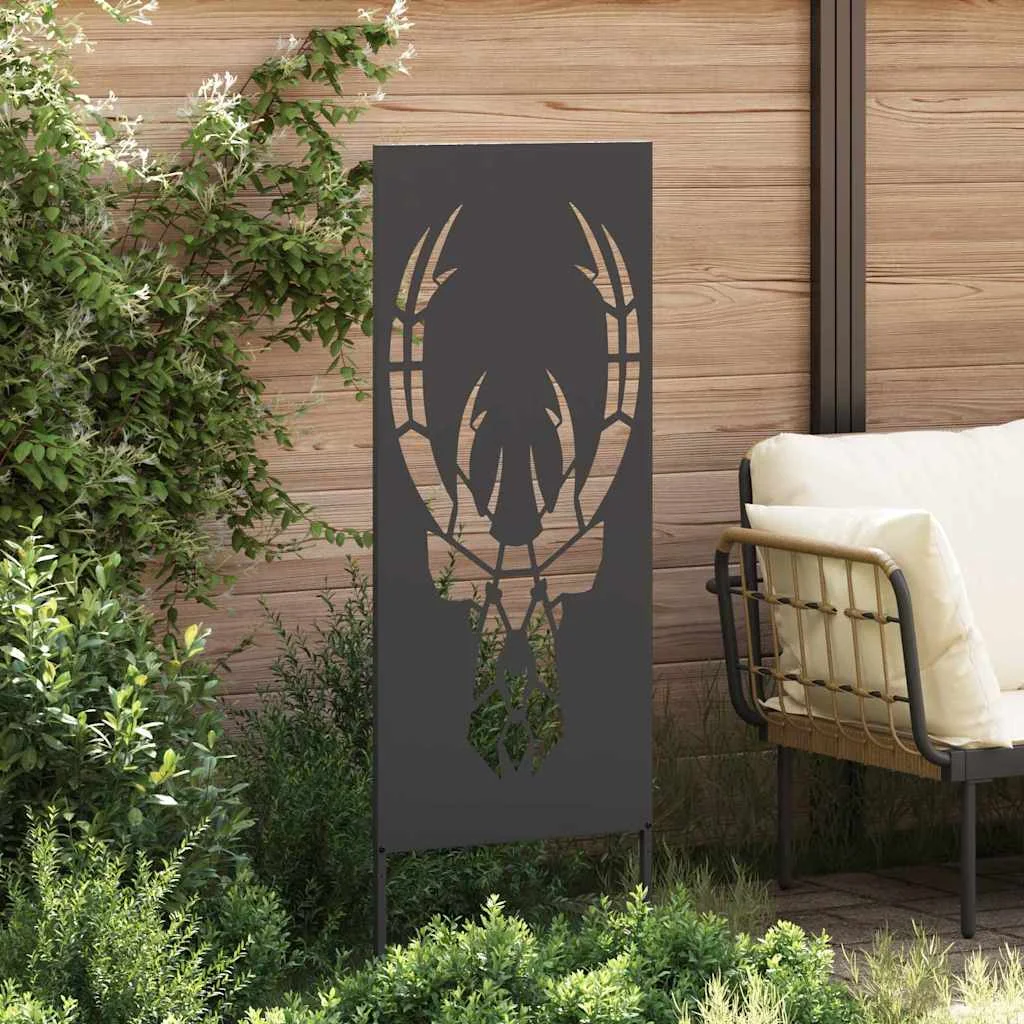 Kerti dekoratív panel Fekete 50 x 140 cm Hidegen hengerelt acél