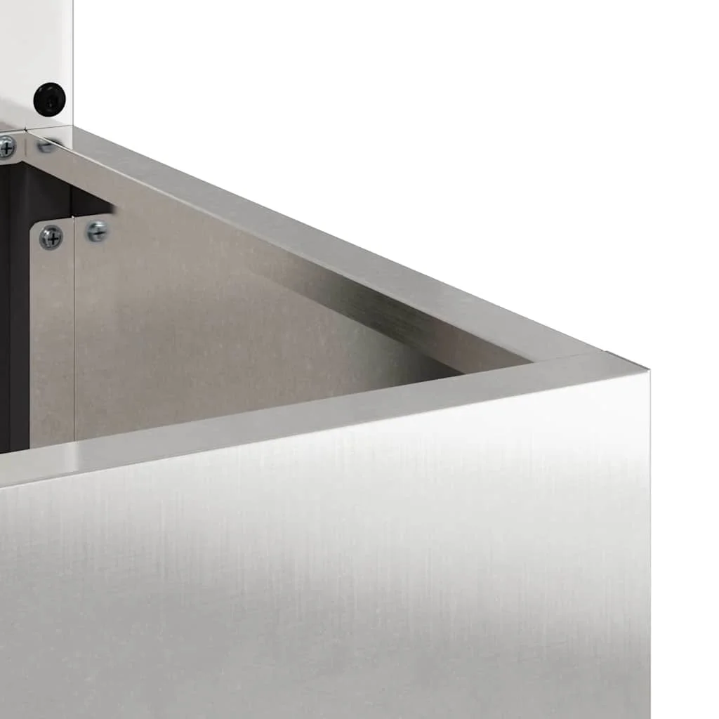 Kertvédő vászon Ezüst 32 x 140 cm Rozsdamentes acél