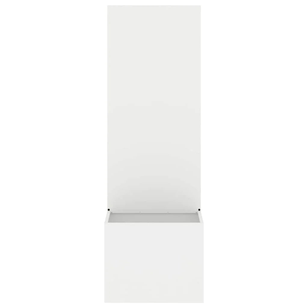 Kerti Cserepes Növény Tartó Dekoratív Panellel Fehér